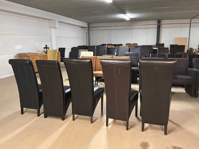 Diverse leren eetkamerstoel (5x) - afbeelding 8 van  9