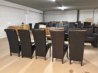 Diverse leren eetkamerstoel (5x) - afbeelding 8 van  9