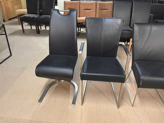 Diverse leren eetkamerstoel (5x) - afbeelding 2 van  13
