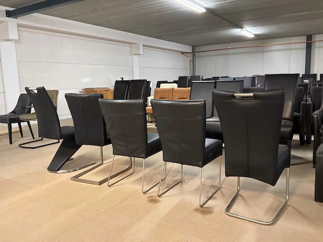 Diverse leren eetkamerstoel (5x) - afbeelding 4 van  13