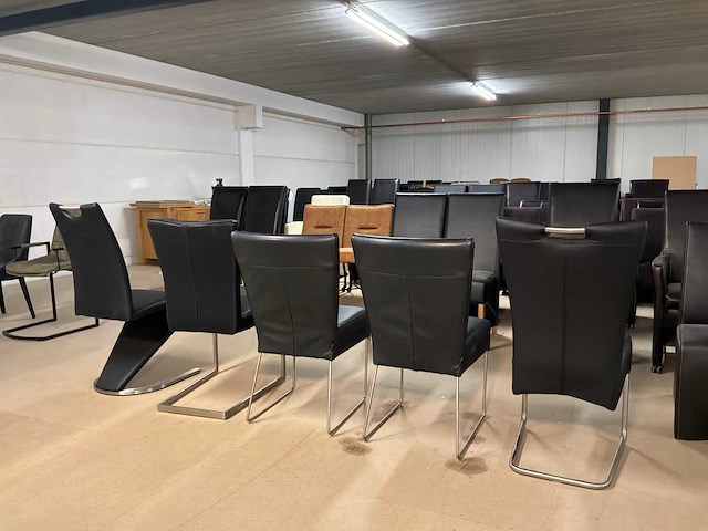 Diverse leren eetkamerstoel (5x) - afbeelding 5 van  13