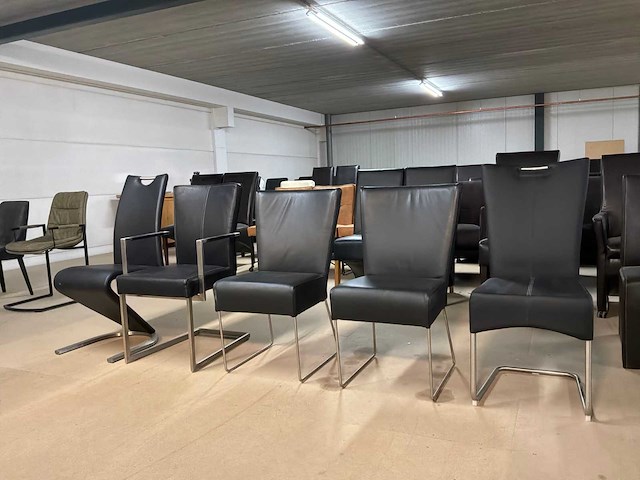 Diverse leren eetkamerstoel (5x) - afbeelding 6 van  13