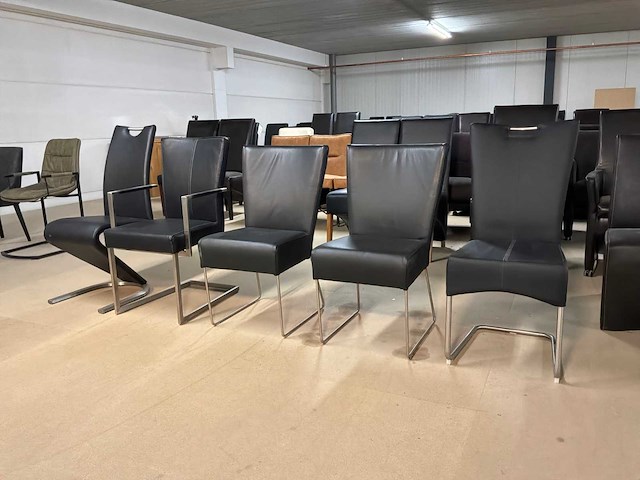 Diverse leren eetkamerstoel (5x) - afbeelding 9 van  13