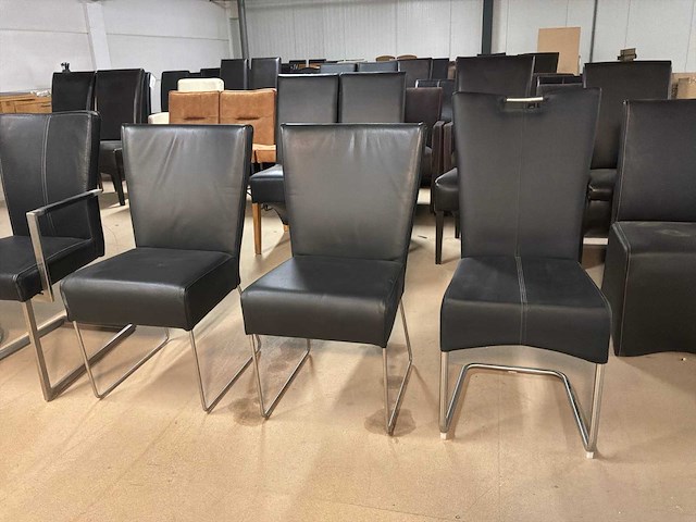 Diverse leren eetkamerstoel (5x) - afbeelding 11 van  13