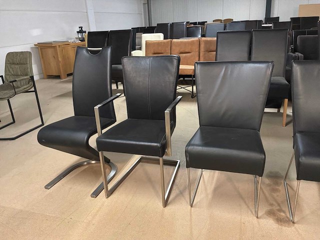 Diverse leren eetkamerstoel (5x) - afbeelding 12 van  13