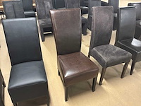 Diverse leren eetkamerstoelen (5x) - afbeelding 4 van  16