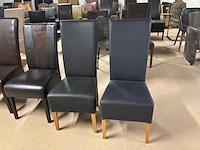 Diverse leren eetkamerstoelen (5x) - afbeelding 8 van  11