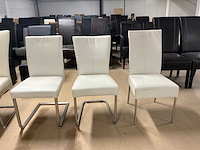 Diverse leren eetkamerstoelen (5x) - afbeelding 7 van  12