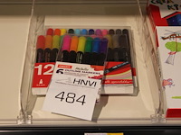 Diverse markeerstiften, 3 verpakkingen in schap. - afbeelding 1 van  2