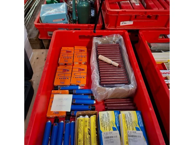 Diverse markeerstiften en krijt o.a. edding, markal - afbeelding 5 van  8