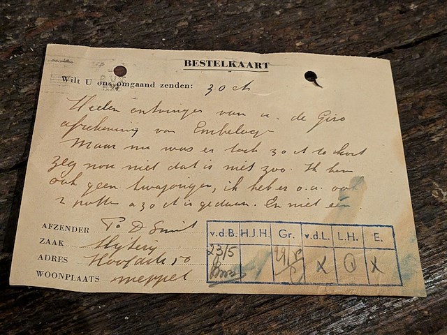 Diverse nostalgische bestelkaarten "hooghoudt" - afbeelding 16 van  23