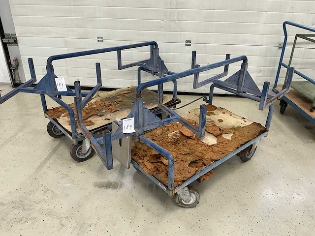 Diverse plateauwagen en materiaalwagens (16x) - afbeelding 7 van  13