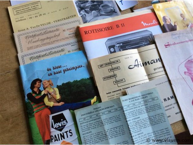 Diverse reclame papieren - afbeelding 4 van  4