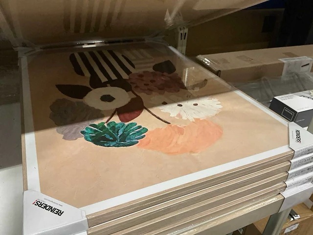 Diverse reinders print in lijst (6x) - afbeelding 3 van  3