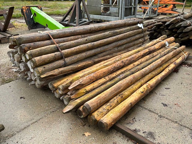 Diverse ronde palen 3000xø100-120mm (61x) - afbeelding 1 van  6
