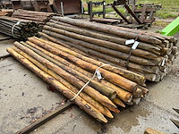 Diverse ronde palen 3000xø100-120mm (61x) - afbeelding 2 van  6