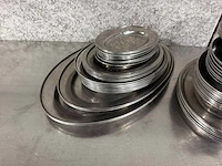 Diverse rvs plateaus (60x) - afbeelding 2 van  6