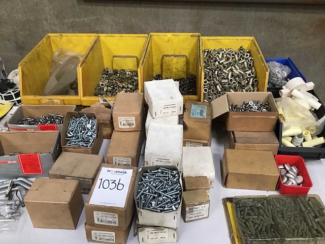 Diverse schroeven, pluggen en moeren - afbeelding 2 van  4