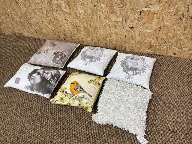 Diverse sierkussens (6x) - afbeelding 1 van  8