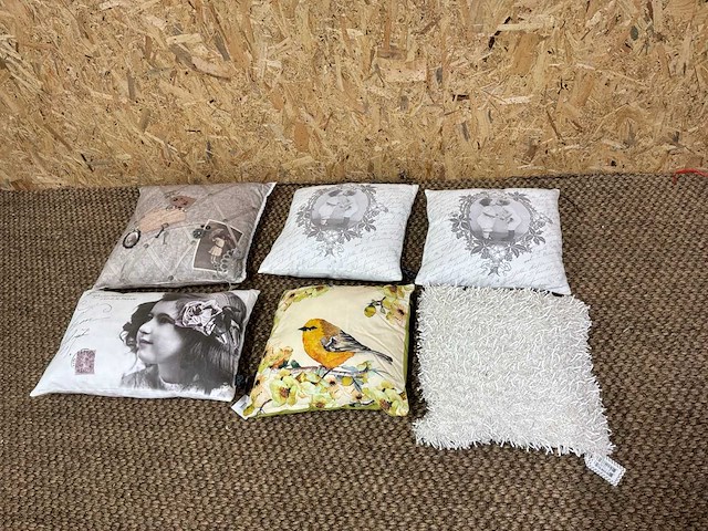 Diverse sierkussens (6x) - afbeelding 4 van  8