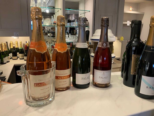 Diverse soorten champagne met koeler - afbeelding 1 van  1