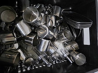 Diverse suiker- en rvs melkkannen - afbeelding 3 van  3