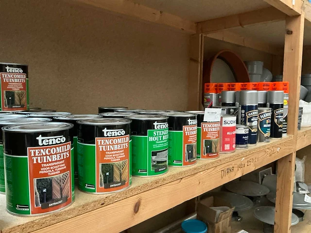Diverse tenco beits en hammerite lakken - afbeelding 1 van  8