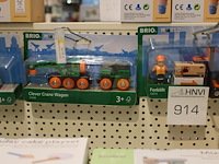 Diverse transportmiddelen brio w.o. truck, wagon en heftruck, vijf stuks. - afbeelding 2 van  3