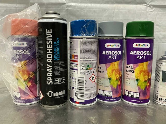 Diverse verfspuitbussen (19x) - afbeelding 7 van  8