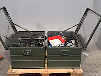 Diverse verlichting in 2x transportkist, o.a zarges