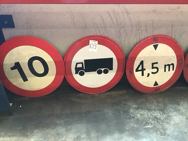 Diverse waarschuwingsborden (5x) - afbeelding 2 van  3