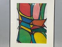 Diverse wanddecoratie, o.a. henk timmer, p.v. leersum en betty scheer - afbeelding 5 van  6