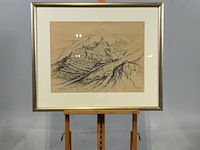 Diverse wanddecoratie, o.a. j. schrieken, a.m de meij en joop deelman - afbeelding 1 van  5