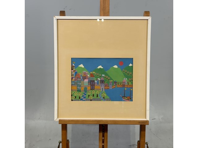 Diverse wanddecoratie, o.a. m. dagnelie, j. burgerhoudt en g. princes - afbeelding 4 van  6