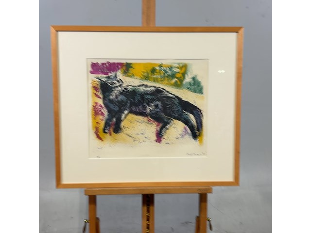Diverse wanddecoratie, o.a. r. schotman, j v.d. berg en tineke looman - afbeelding 2 van  5