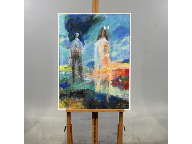 Diverse wanddecoratie, o.a. r. schotman, j v.d. berg en tineke looman - afbeelding 3 van  5