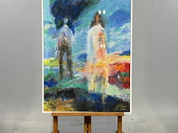 Diverse wanddecoratie, o.a. r. schotman, j v.d. berg en tineke looman - afbeelding 3 van  5