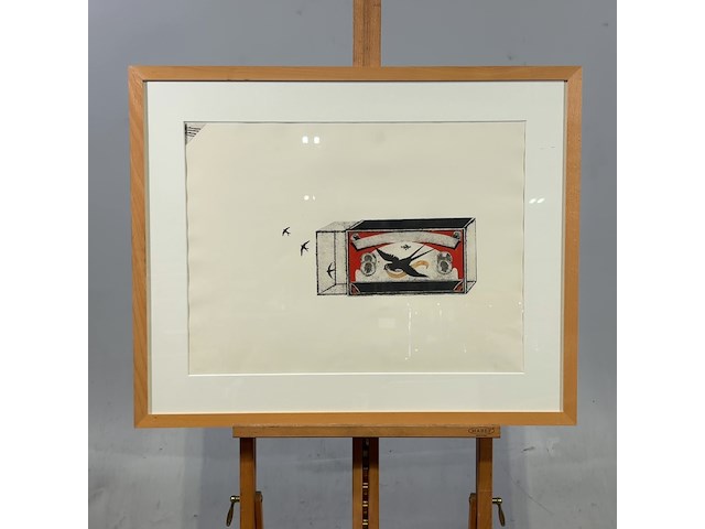 Diverse wanddecoratie, o.a. w.e, compier en h huijsman - afbeelding 3 van  6