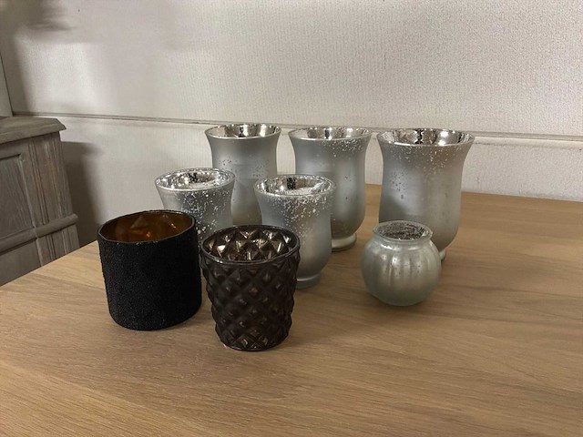 Diverse waxinelichthouder (8x) - afbeelding 5 van  8