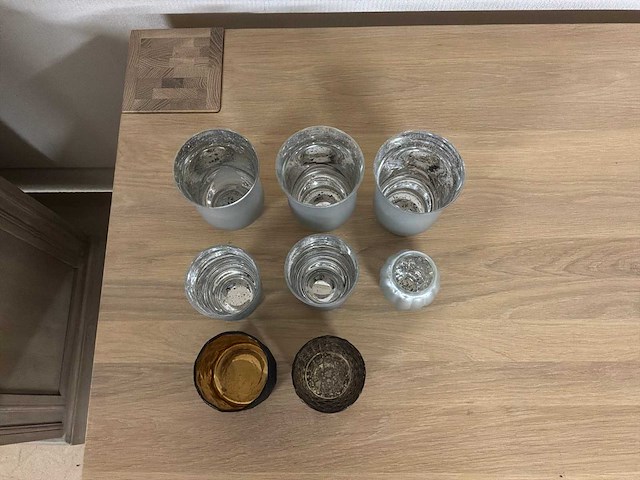 Diverse waxinelichthouder (8x) - afbeelding 7 van  8