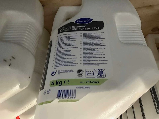 Diversey - clax revoflow oxi pur-eco - bleekmiddel voor gekleurd textiel (20x) - afbeelding 2 van  2