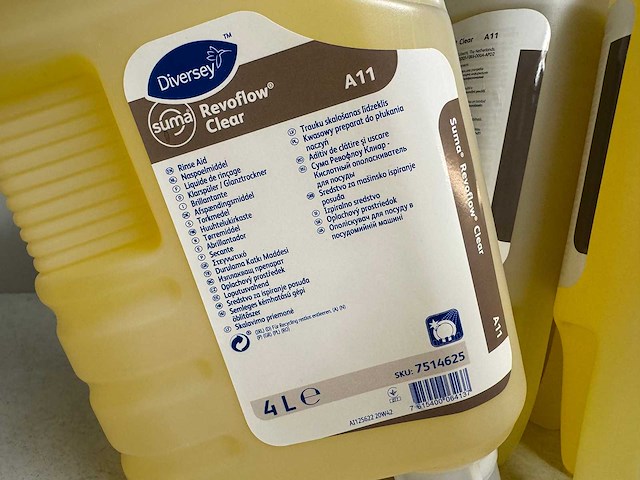 Diversey - revoflow clear - fles naspoelmiddel (14x) - afbeelding 3 van  3
