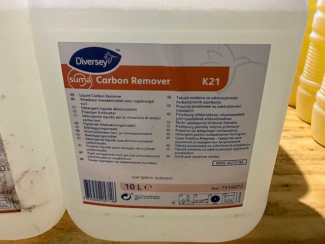 Diversey - suma carbon remover - fles vloeibaar inweekmiddel (3x) - afbeelding 3 van  3