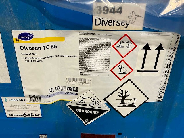 Diversey divosan tc 86 reinigingsmiddel (1800 liter) - afbeelding 2 van  2