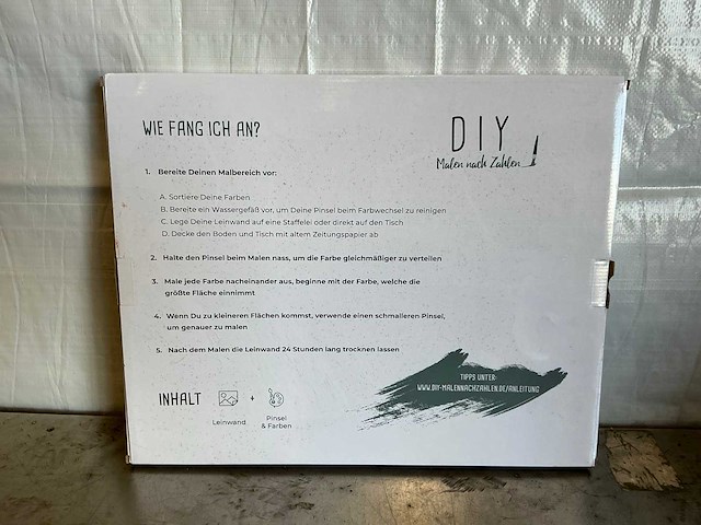 Diy malen nach zahlen schilderen-op-nummer (4x) - afbeelding 3 van  4