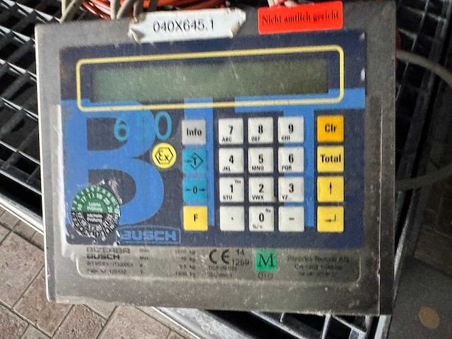 Dizerbra busch - it3000a-ac-a-ex2/22 - mobile floor scale - afbeelding 1 van  4