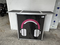 Dj-booth, zwart, inklapbaar - afbeelding 1 van  7