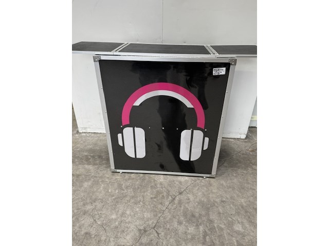 Dj-booth, zwart, inklapbaar - afbeelding 2 van  7