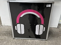 Dj-booth, zwart, inklapbaar - afbeelding 2 van  7