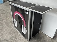 Dj-booth, zwart, inklapbaar - afbeelding 3 van  7